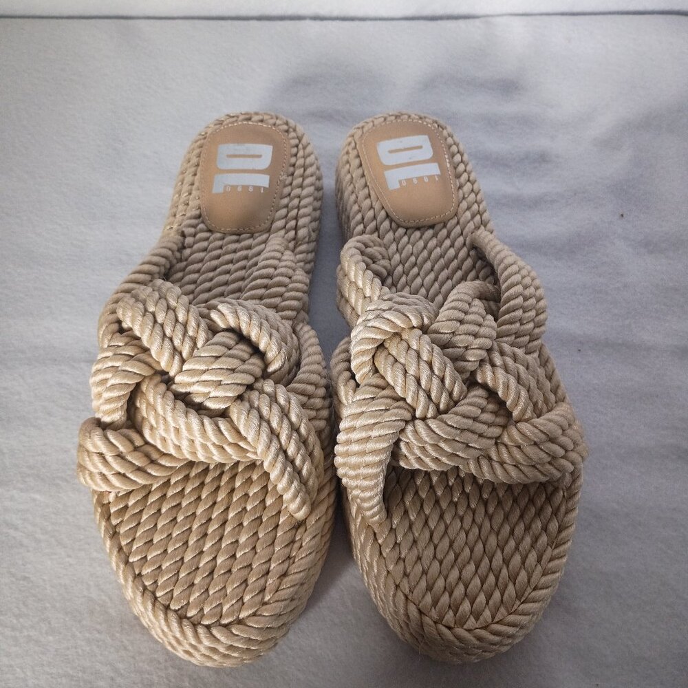The Knotty Casual Sandal: Rope Platform Summer Slide